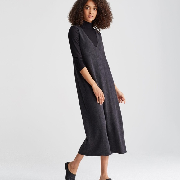 eileen fisher v neck jumpsuit